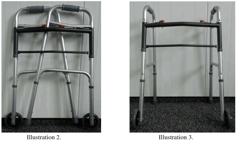 VITEA CARE KXSS Two Wheeled Walker - Usage
