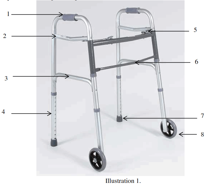 VITEA CARE KXSS Two Wheeled Walker - product