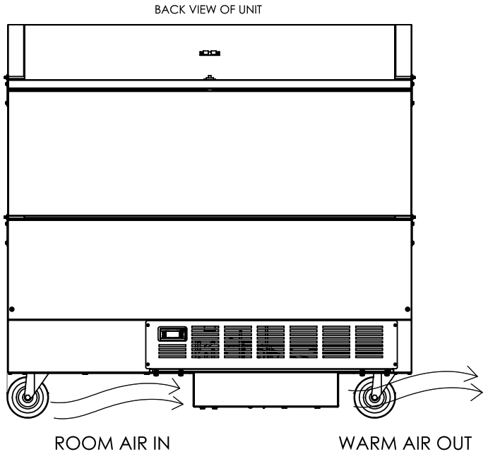 BEVERAGE AIR STF58HC 1 S 58 Inches Dual Access School Milk Cooler - Air Flow