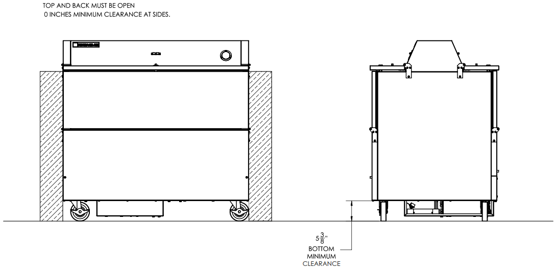 BEVERAGE-AIR STF58HC 1 S 58 Inches Dual Access School Milk Cooler - Milk Coole