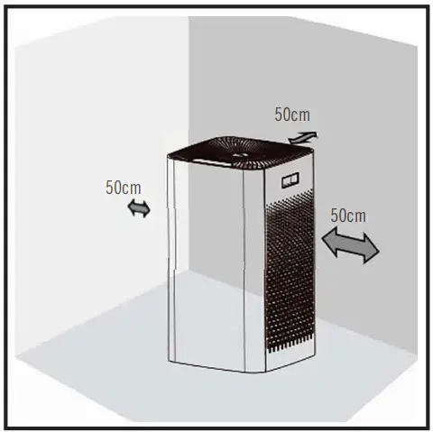 MEDIFY AIR MA 112 Air Purifier - obstruct air intake