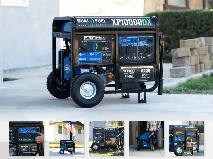 DuroMax XP10000DX Dual Fuel Portable Generator - cover