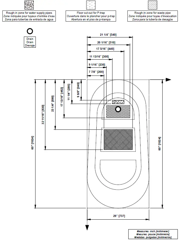 HOME DECORATORS COLLECTION GBBA019 CONISTON 60 in Acrylic Freestanding 02