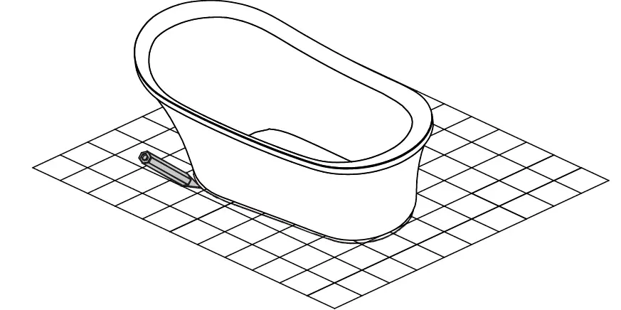 HOME DECORATORS COLLECTION GBBA019 CONISTON 60 in Acrylic Freestanding 13