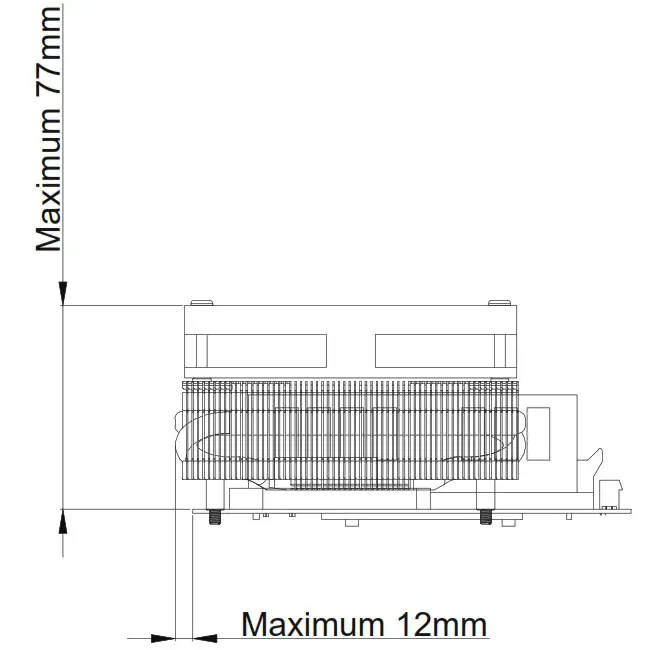 SILVERSTONE MILO 12 Slim and amp Compact Mini ITX Enclosure - Component Restrictions 1