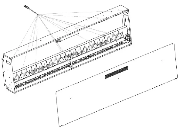 DYNASTY-FirePlace-DY-BTX-Series-Cascade-82-Inch-Recessed-Linear-Electric -Fireplace-fig-1