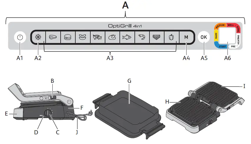 Tefal-GC774D-OptiGrill-4-in-1-Intelligent-Health-Grill-FIG-1