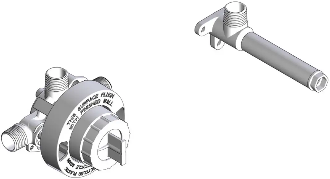 MOEN WMV130CIS Wall Mount Tub Filler Valve
