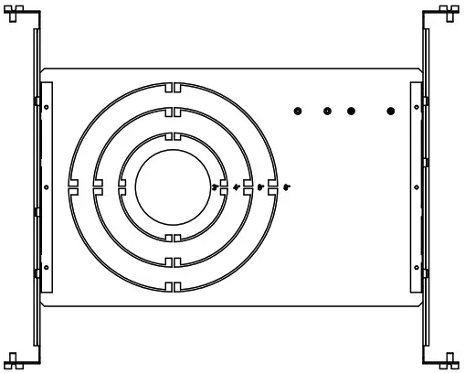 RAB WFRL4R9930120WS Edge Lit Wafer Downlight - Mounting plate with nailer bar
