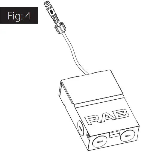 RAB WFRL4R9930120WS Edge Lit Wafer Downlight - close the Cover