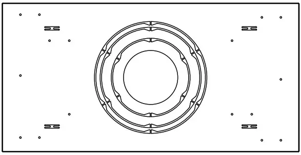 RAB WFRL4R9930120WS Edge Lit Wafer Downlight - remodel plate