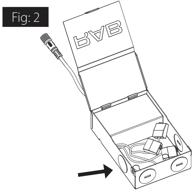 RAB WFRL4R9930120WS Edge Lit Wafer Downlight - remove the knockout