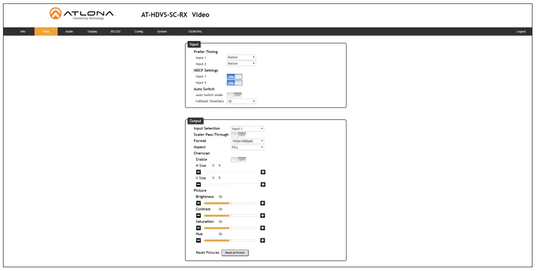 ATLONA AT-HDVS-SC-RX 5 4K UHD Scaler for HDBaseT and HDMI Receiver - Fig 19