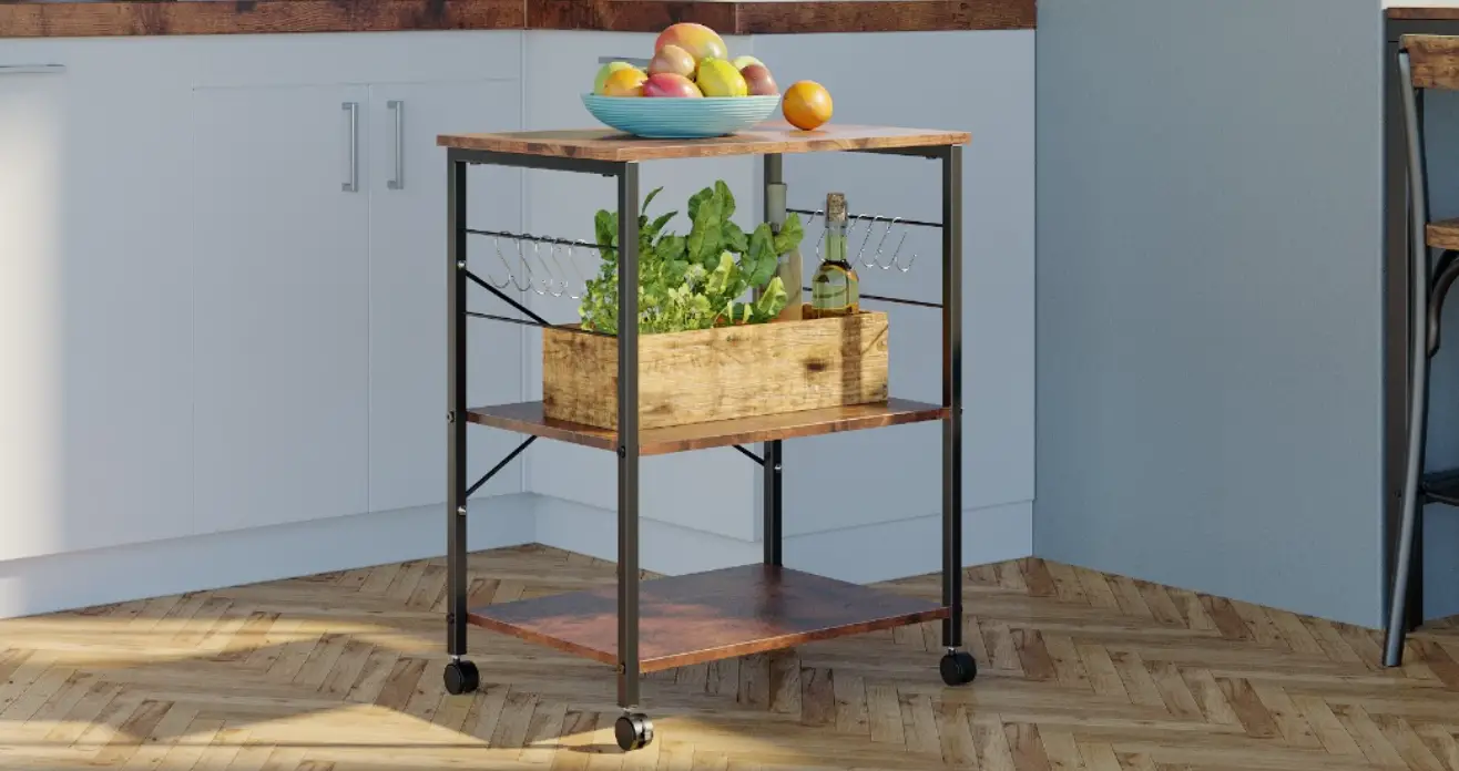 Jaxpety Hg61n0932 Kitchen Cart Wood Shelve User Manual Jaxpety Hg61n0932 Kitchen Cart Wood Shelve User Manual