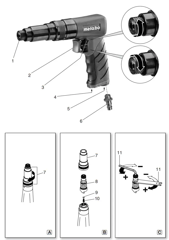 metabo DS 14 Air Screwdriver 1