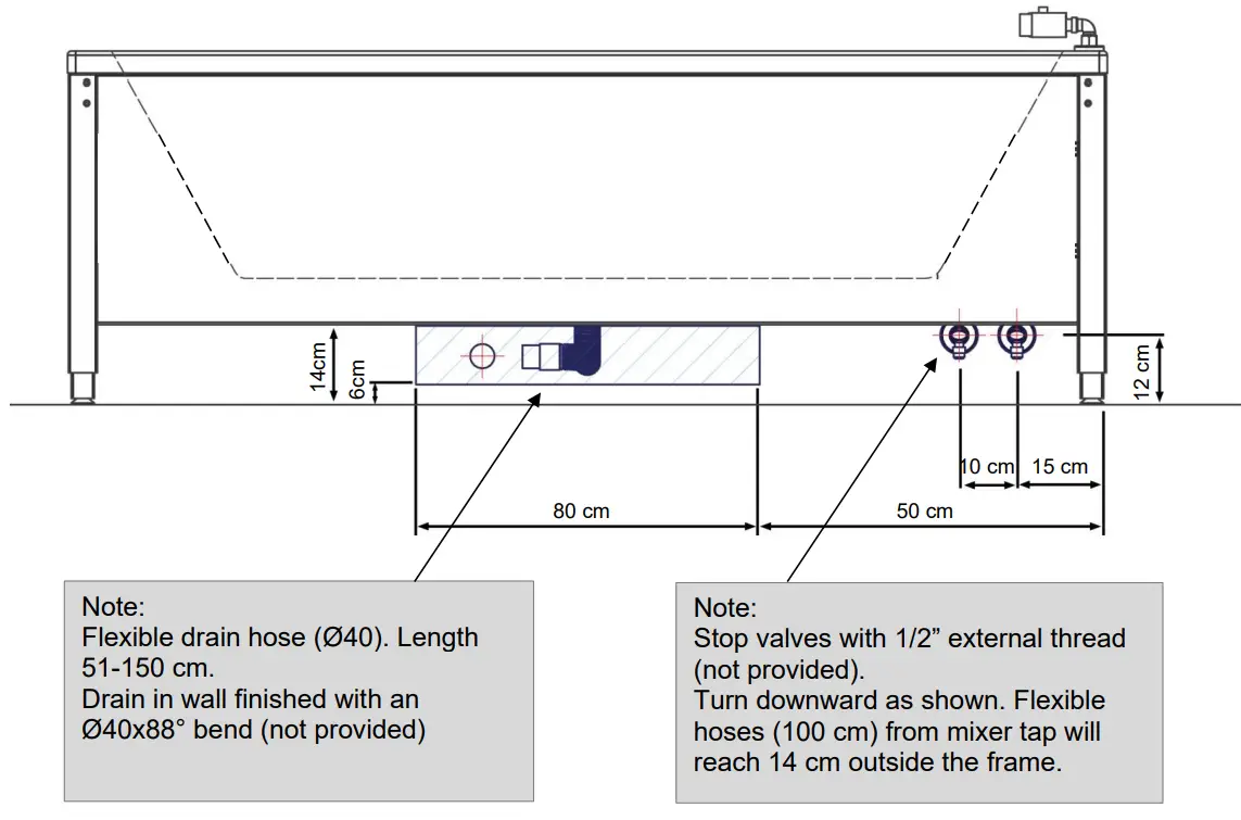 ROPOX Height Adjustable Bathtub - bathtub