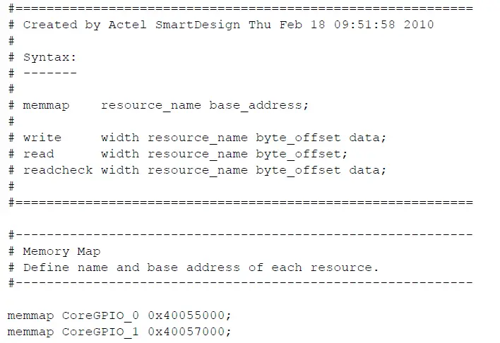 MICROSEMI SmartDesign MSS Simulation 4