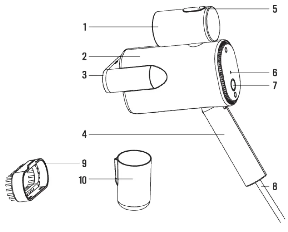 CREATE IRON UP COMPACT Portable Vertical Clothes Steamer 1