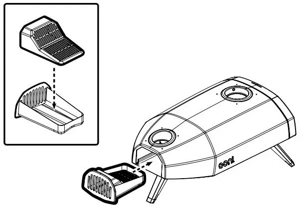 ooni Fyra 12 Wood Pellet Pizza Oven User Manual - Assemble and then insert fuel tray and fuel grate