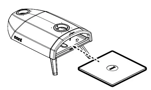ooni Fyra 12 Wood Pellet Pizza Oven User Manual - Insert pizza stone