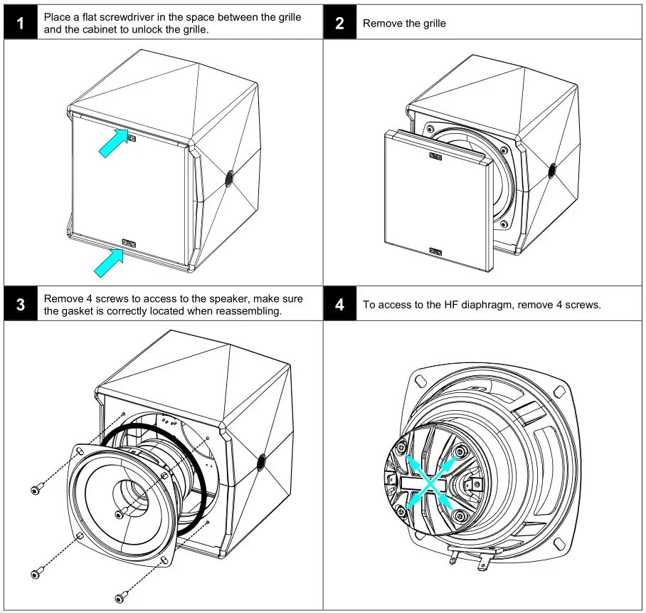 NEXO ID14 or ID14-I - MAINTENANCE-Driver access