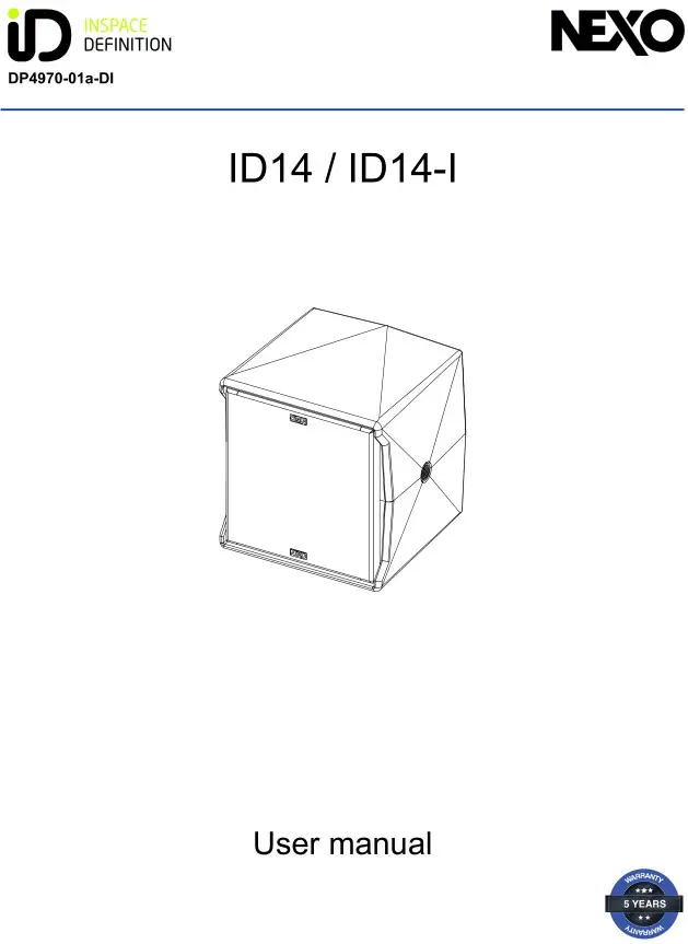 NEXO ID14 or ID14-I User Manual