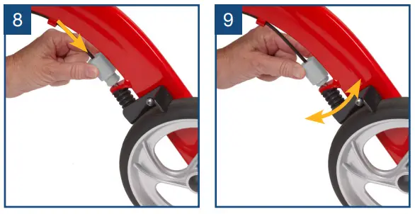 drive RTL10266WT Nitro Rollator - adjustment