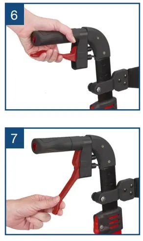 drive RTL10266WT Nitro Rollator - braking