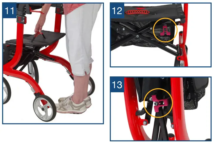 drive RTL10266WT Nitro Rollator - folding