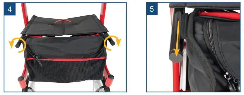 drive RTL10266WT Nitro Rollator - removing