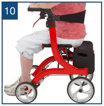 drive RTL10266WT Nitro Rollator - sitting