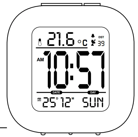 hama Radio Controlled Alarm Clock RC45