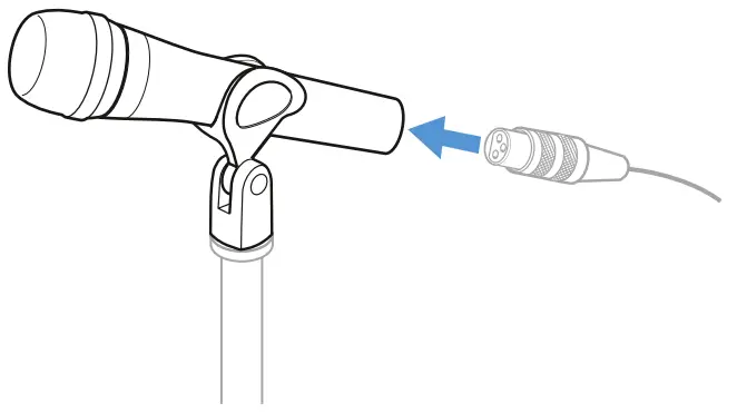 SENNHEISER PAH0007323 000 E 965 Hand Held Vocal Microphone - Connecting