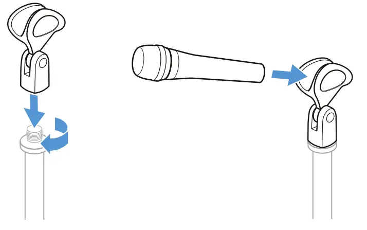 SENNHEISER PAH0007323 000 E 965 Hand Held Vocal Microphone - Installation