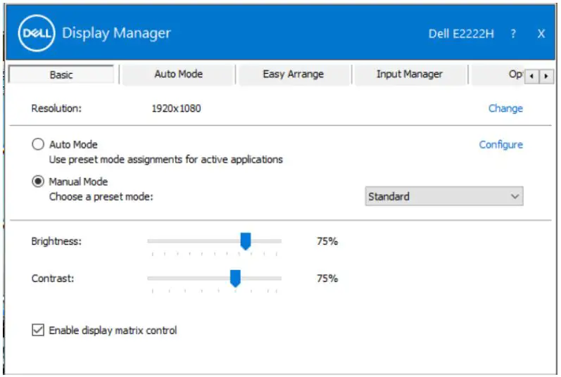 Setting Basic Display Functions 1