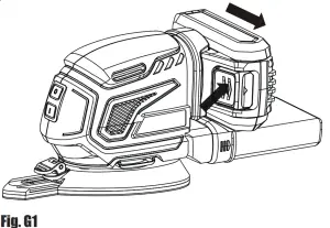 Wickes Cordless Detail Sander 18V Lithium - Fig. G1