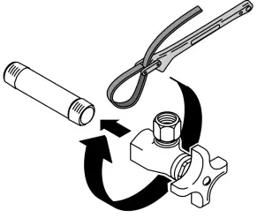 KOHLER K 7607 NPT Angle Supplies with Loose Key Stop and Annealed Vertical Tube - SYMBOL 3