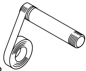 KOHLER K 7607 NPT Angle Supplies with Loose Key Stop and Annealed Vertical Tube - SYMBOL 4