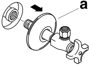 KOHLER K 7607 NPT Angle Supplies with Loose Key Stop and Annealed Vertical Tube - SYMBOL 6