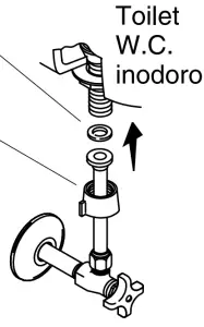 KOHLER K 7607 NPT Angle Supplies with Loose Key Stop and Annealed Vertical Tube - SYMBOL 9