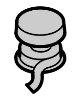 KOHLER K 7607 NPT Angle Supplies with Loose Key Stop and Annealed Vertical Tube - SYMBOL