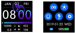 KINGWEAR KW22 Smart Watch - Operation