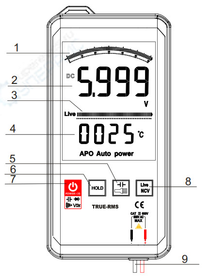 WinAPEX ET8138 Touch Sensitive Multimeter with Colour Display