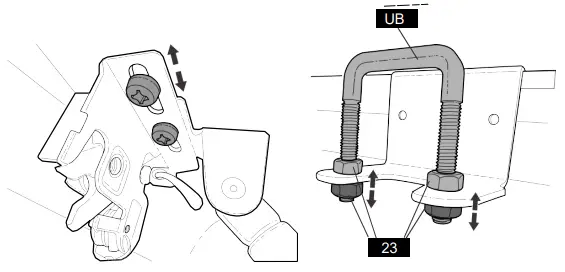 Loosen 2 Screws and Slide
