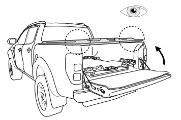 The tailgate must close
