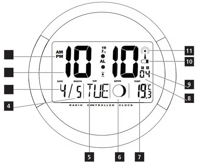 hama 00186383 PP 245 Radio Controlled DCF Wall Clock- 2