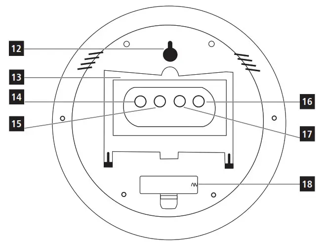 hama 00186383 PP 245 Radio Controlled DCF Wall Clock- 3