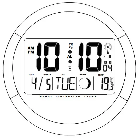 hama 00186383 PP 245 Radio Controlled DCF Wall Clock