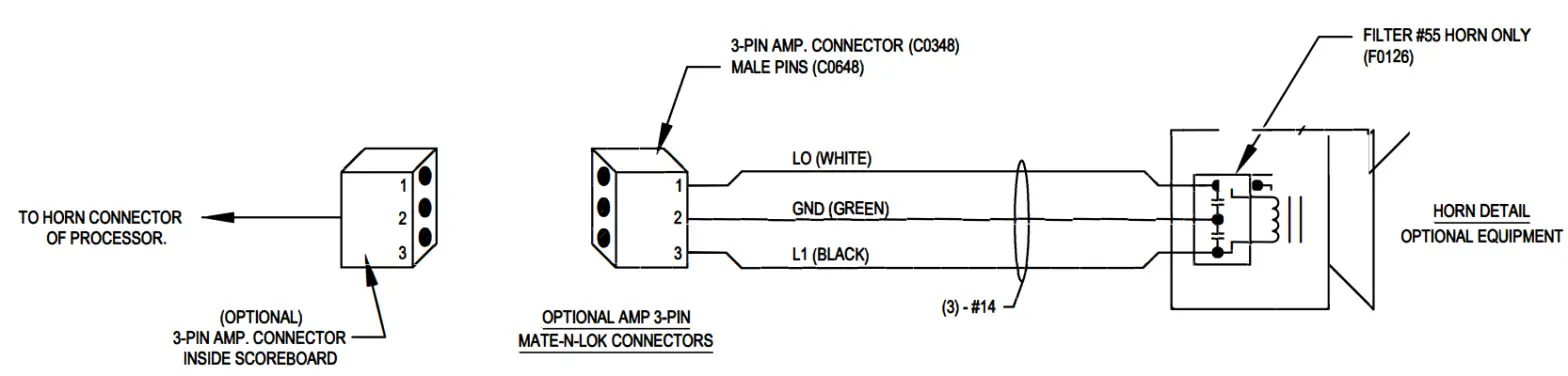 FAIR PLAY 8100-8300 Outdoor Horns - CONNECTOR
