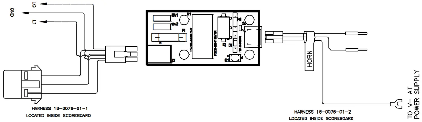 FAIR PLAY 8100-8300 Outdoor Horns - WIRING DIAGRAM